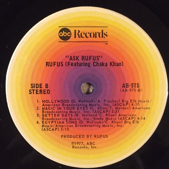 Rufus & Chaka Khan - “Ask Rufus” Vinyl LP - Picture 5 of 5